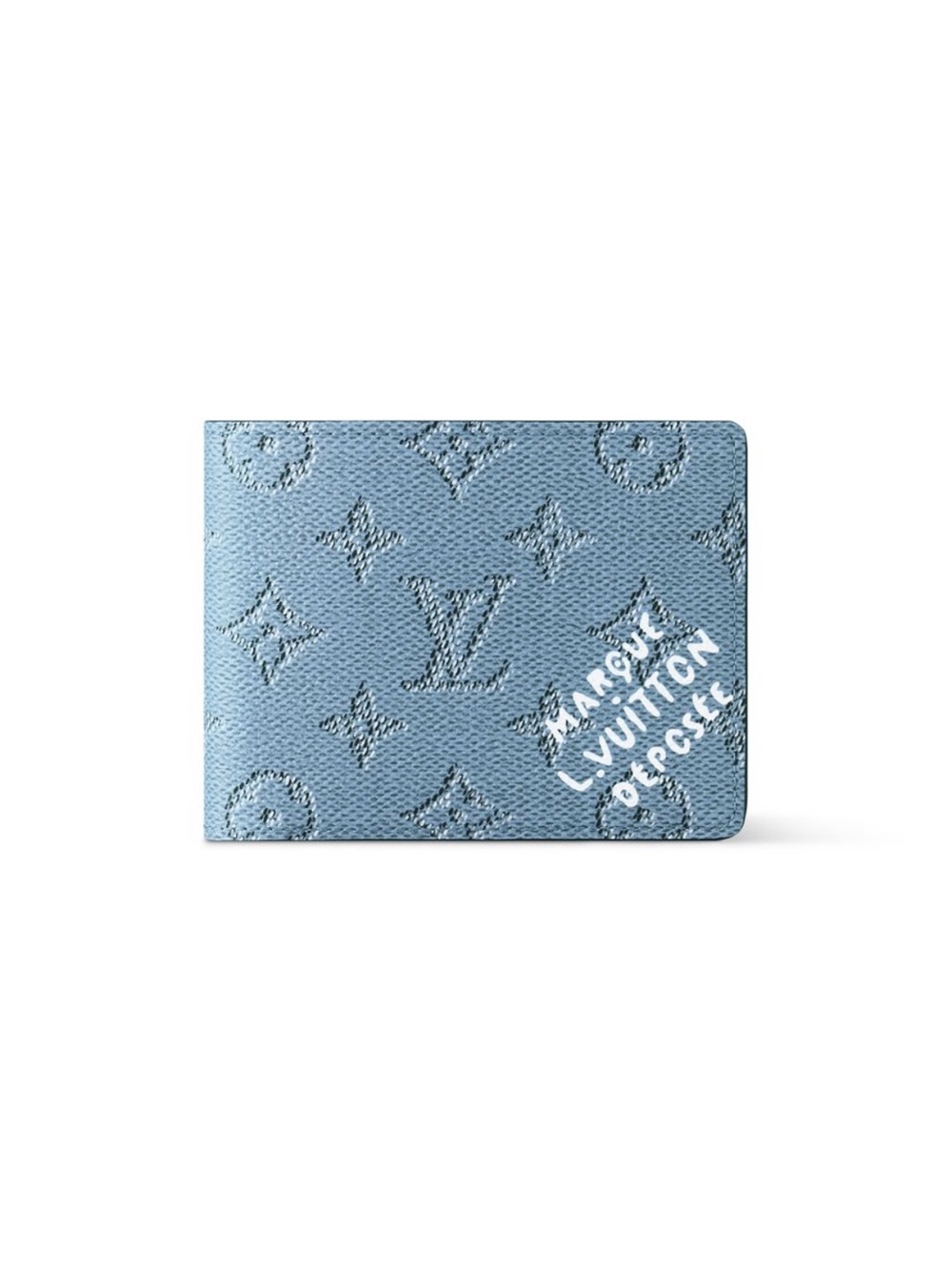 NEW Louis Vuitton Blue Monogram Pharrell Williams Heritage Multiple Wallet